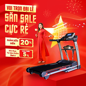 Máy Chạy Bộ Lifesport LS-6, Máy Chạy Bộ Có Tay Cầm Cảm Biến Nhịp Tim, Vùng Chạy Rộng Rãi  Với 7 Lớp Chống Trượt