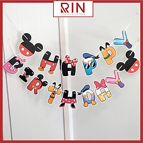 Dây cờ trang trí / Dây cờ treo Sinh nhật – Happy birthday dùng để trang trí nhiều mẫu