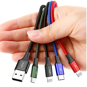 Mua Dây Cáp Sạc Truyền Dữ Liệu Tốc Độ Cao 3.5A 4 In 1 Baseus - Hàng chính hãng