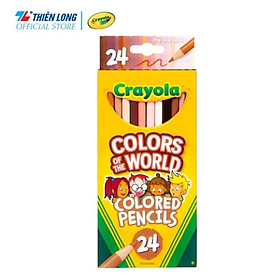 Hộp 24 cây chì màu Crayola World Skin Tone