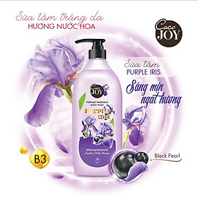 Sữa Tắm Nước Hoa Sáng Da Coco Joy Purple Iris 900g