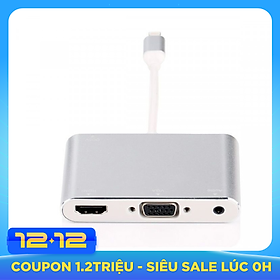 Cáp lightning to HDMI/ VGA/ AV có ngõ âm thanh riêng cho loa - FullHD 1080P
