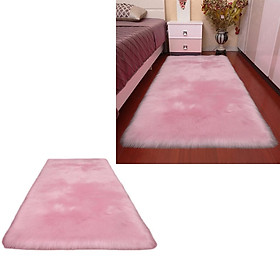 Luxury Faux Fur Area Rugs Bedroom Bedside Carpet Mat Sofa Bench Non Slip