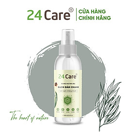 Xịt Phòng Tinh Dầu Bạch Đàn Chanh Hữu Cơ Organic 24Care 50ML/100ML - Kháng khuẩn - Khử mùi hôi - Đuổi muỗi, côn trùng - Hương thơm mạnh mẽ giúp tái tạo năng lượng nhanh, giảm stress hiệu quả