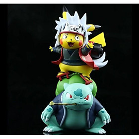 Mô hình Figure Naruto Cóc Jiraiya Pikachu 14cm