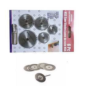 Mua Bộ 5 đĩa cắt mini cắt gỗ cắt nhựa cắt nhôm tặng 5 đĩa cắt phủ kim cương cắt mài các loại tất cả chân trục 3ly