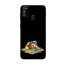 Ốp Lưng in cho Samsung Galaxy M30s Mẫu Rubik Màu Nước - Hàng Chính Hãng