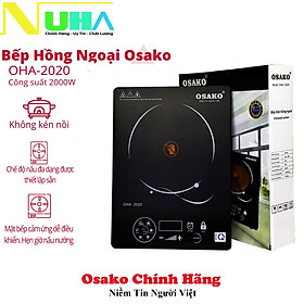 Bếp hồng ngoại 2000W mặt kính Ceramic Osako OHA-2020-Hàng chính hãng