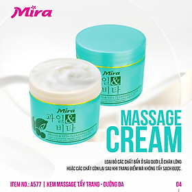 Kem Massage Tẩy Trang Xanh Mira Fruits & Vita Cleansing Cream 300ml - A577