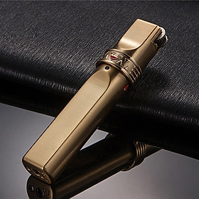 Mua Hộp Quẹt Bật Lửa Ga Đá Tròn Khóa Xoay ZB-633A Lửa Khò Mạnh Mẽ (màu ngẫu nhiên)