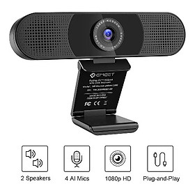 Webcam họp trực tuyến eMeet C980 Pro full HD 1080p kèm mic kèm loa