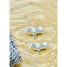 Combo 2 cái charm bạc hình đốt trúc treo - Ngọc Quý Gemstones