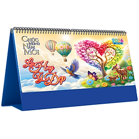Lịch Tết 2026 - Lịch Bàn Chữ A Ngang (12x25) Nhiều Chủ Đề