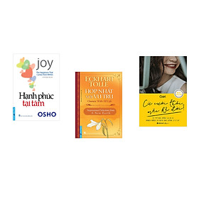 Hình ảnh Combo 3 cuốn sách: OSHO - Hạnh Phúc Tại Tâm + Hợp Nhất Với Vũ Trụ + Cứ cười thôi mặc kệ đời