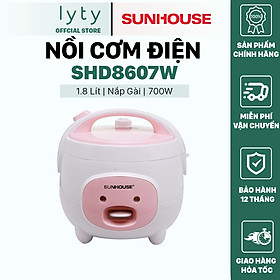 Hàng Chính Hãng Nồi cơm điện SUNHOUSE 1.8L SHD8607W