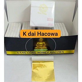 Combo 2500 lá dát vàng TRỌN BỘ DÁT VÀNG 24K TRÊN KIM LOẠI, GỖ, NHỰA kèm keo, phủ bảo vệ, bút chổi