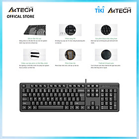 Bàn phím có dây wired a4tech kk-3 - hàng chính hãng