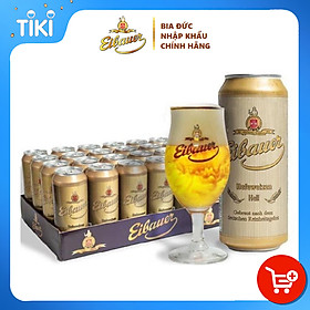 Thùng 24 Lon Bia Thầy Tu EIBAUER HEFEWEIZEN HELL 5.2% 500ml