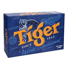 Big C - Thùng 24 bia Tiger lon 330ml - 05775