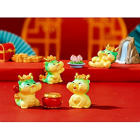 Mua Mô hình Trang Trí Rồng Vàng Vạn An Khang May Mắn Xanh Lá Tiểu Cảnh Decor_ Hàng chính hãng