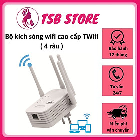 Mua Bộ Kích Sóng Wifi Cao Cấp Twifi 4 Râu Râu Cực Mạnh  Tăng Sóng Wifi Tốc Độ Cao 300Mbps Sử Dụng Siêu Mượt  Kích Wifi Siêu Khỏe  Truyền Sóng Nhanh Ổn Định Có Ăng Ten Chỉnh Được Góc