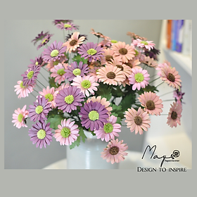 Hoa giấy handmade trang trí, Hoa Cúc Daisy nhiều màu, Maypaperflower - hoa giấy nghệ thuật, hoa cắm bình, decor nhà ở