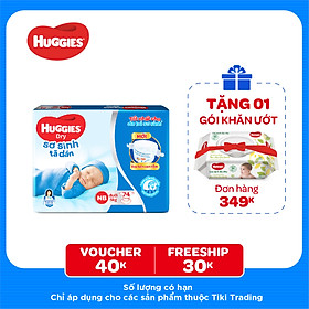 Tã Dán Sơ Sinh Huggies NB74 - Dưới 5kg (74 Miếng)