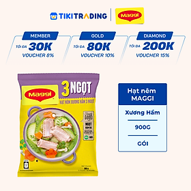 Hạt nêm MAGGI Xương Hầm 3 ngọt Heo gói 900g
