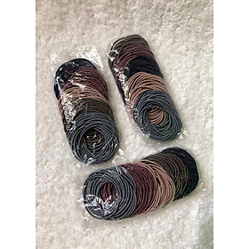 Combo 2 bịch thun cột tóc 100 dây đủ màu.