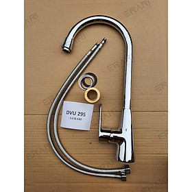 Mua {CHÍNH HÃNG} Vòi đồng mạ crom bóng cao cấp  hai đường nước nóng lạnh mã DVU295 thương hiệu GERARI