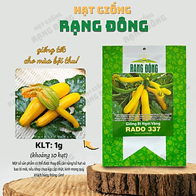 Mua Hạt giống Bí Ngòi Vàng Rado 337 (1g~10 hạt) nảy mầm tốt  trồng quanh năm  sinh trưởng khỏe - Hạt giống Rạng Đông