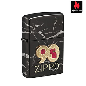 Bật Lửa Zippo Zippo 49864 Zippo High Polish Black 90th Anniversary