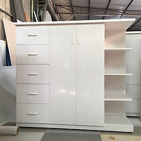 Mua Tủ trẻ em hai cánh 5 ngăn kéo có kệ trang trí cao cấp V251