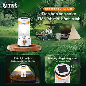 Mua Đèn Sạc Tích Điện LED Comet CRL3103S 10W Pin 1600 mAh Năng Lượng Mặt Trời Siêu Sáng