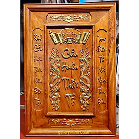 Mua LIỄN THỜ THỔ TIÊN - CỬU HUYỀN THẤT TỔ ( Gỗ hương đá mạ vàng )