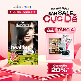 Gội Phủ Bạc Siêu Nhanh Siêu Dưỡng Lavox Healthy & Lively 30ml