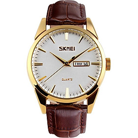 Đồng hồ nam dây da Skmei 9073