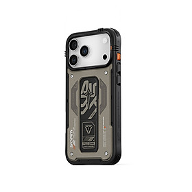 Ốp Lưng Cho iPhone 17 Pro Max SKINARMA AEGIS Trang Bị Lớp Giả Da Thuần Chay Chân Đế Tích Hợp Mag-Charge Sạc Không Dây Hàng Chính Hãng