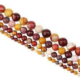 Natural Mookaite Jasper Gemstone Round Loose Beads Lot Craft Jewelry 4mm