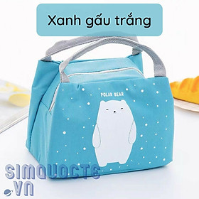 Mua Túi đựng cơm giữ nhiệt có khoá kéo màu sắc dễ thương TĐC02