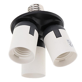 E27 Base Socket Splitter Light Lamp Bulb Adapter For Photo Studio