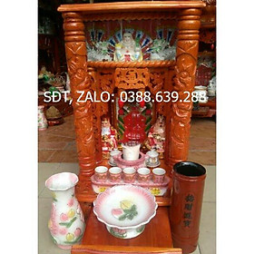 Mua Bàn Thờ Thần Tài Ông Địa 42cm gỗ Xoan 100
