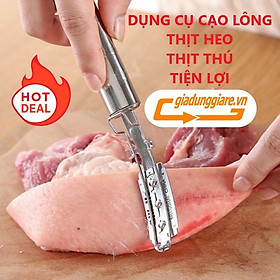 Mua Dụng cụ cạo lông lợn INOX siêu bền dao làm sạch lông heo chân giò gia súc gia cầm tiện lợi - giadunggiare.vn