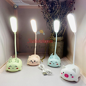 Mua Đèn led để bàn học hình thú bảo vệ mắt giành cho kí túc xá phòng ngủ đầu giường sạc bằng usb dễ thương - JLVQ-2265-DBHG