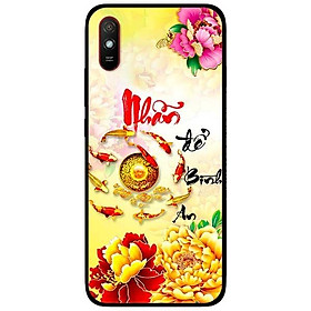 Ốp lưng dành cho Xiaomi Redmi 9 - Redmi 9A - mẫu Thư Pháp Nhẫn Bình An