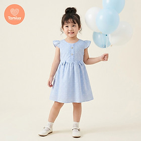 Đầm Xoè Bé Gái Tamiuy Thêu Trụ Tay Cánh Tiên Size 10-40 kg