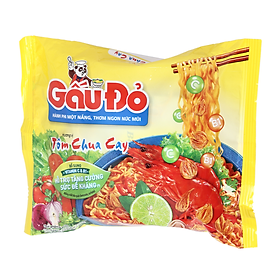 Mì Gấu Đỏ Tôm Chua Cay 63G