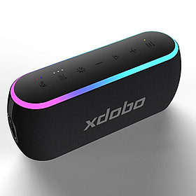 Loa Bluetooth không dây XDOBO X8 III Ngoài trời Loa siêu trầm công suất cao 60W đầy màu sắc Cột âm thanh di động caixa de som Boombox Màu sắc: Đen