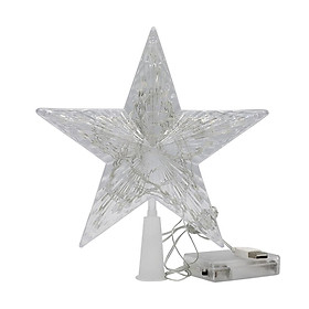 Christmas Tree Top Star Ornament with Light Treetop for Party Cafe Bar