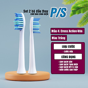Set bộ 2 đầu bàn chải thay thế cho máy đánh răng điện P/S PS S100 Pro Minh House